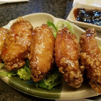 Chopstix - Lemon grass chicken wings. Tasted more like sweet and tangy wings. Still tasty. - Vietnamese Near Me - Monterey, California Chopstix - Lemon grass chicken wings. Tasted more like sweet and tangy wings. Still tasty. - Vietnamese Near Me - Monterey, California