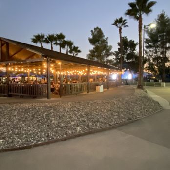 The Backyard - One of the few shaded spots with seating - Music Venues Near Me - Sacramento, California