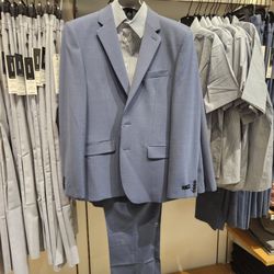 Mens Slim Fit suit - Light Blue