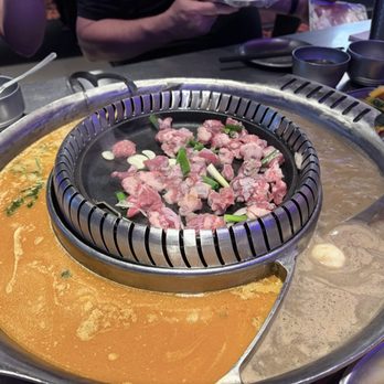 Chubby Mart - Grill in the middle of the huge hot pot - Chinese Near Me - Rowland Heights, California