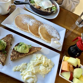 Biscuit - Avocado Toast, Eggs, Fruit Cup, Side Pancakes, Frisco Skillet - Breakfast & Brunch Near Me - Frisco, Texas
