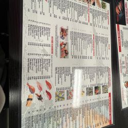 Sushi Menu