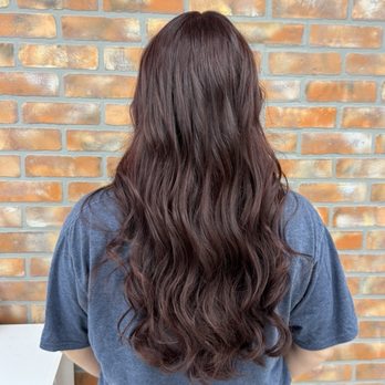 The Hideout Salon - Color did was 4rm, mahogany burgundy. - Eyebrow Services Near Me - Mohave Valley, Arizona The Hideout Salon - Color did was 4rm, mahogany burgundy. - Eyebrow Services Near Me - Mohave Valley, Arizona
