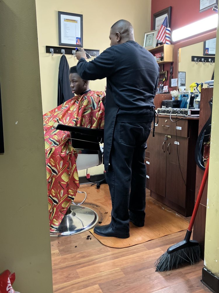 International Barber Shop & Hair Salon Logo