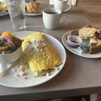 PK’s Roosevelt Room - Veggie Omelet with Toast and Side Salad. - Venues & Event Spaces Near Me - St. Augustine, Florida PK’s Roosevelt Room - Veggie Omelet with Toast and Side Salad. - Venues & Event Spaces Near Me - St. Augustine, Florida