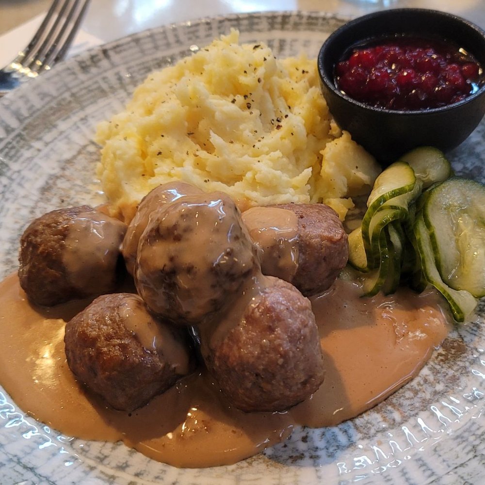 M Seger Eftr. Kött & Ost - The perfect meatball plate for our last day on this trip to Stockholm. - Butcher Near Me - Östermalm, Alberta
