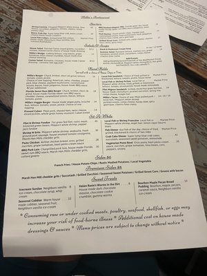 Menu photo 4 Millies Restaurant Daytona Beach Shores, FL