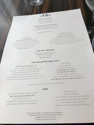 Menu photo 8 Oblix At The Shard London, XGL Menu photo 8 Oblix At The Shard London, XGL