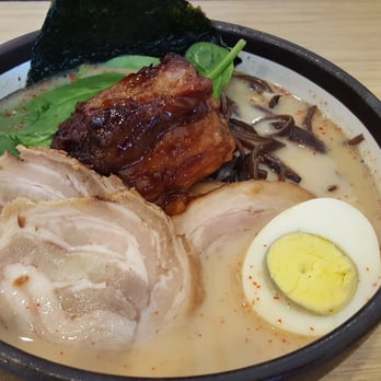 Santa Ramen - Pork broth ramen, extra meat. Hard egg tsktsk - Ramen Near Me - San Mateo, California Santa Ramen - Pork broth ramen, extra meat. Hard egg tsktsk - Ramen Near Me - San Mateo, California