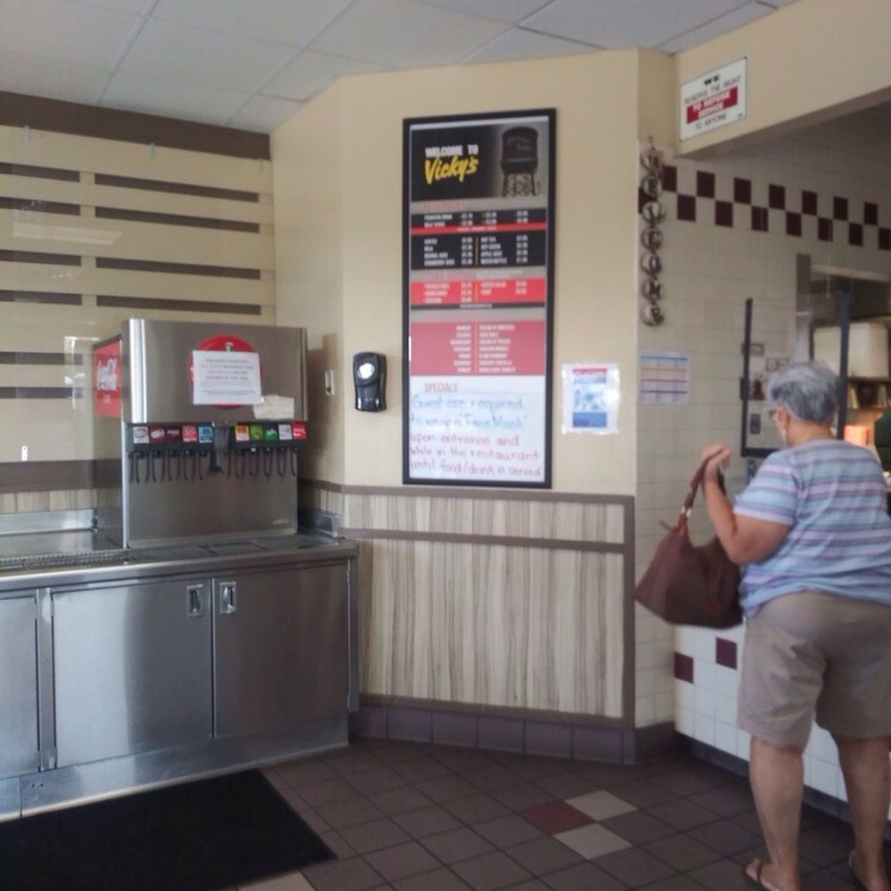 Vicky's Jurupa Valley - The soda fountain is closed but the board of special soup of the day is ok - American Near Me - Riverside, California Vicky's Jurupa Valley - The soda fountain is closed but the board of special soup of the day is ok - American Near Me - Riverside, California
