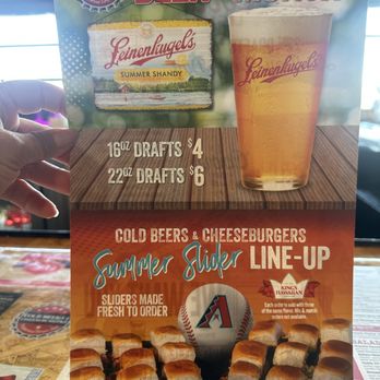 Cold Beers & Cheeseburgers - June Beer & Slider Special - Burgers Near Me - Maricopa, Arizona
