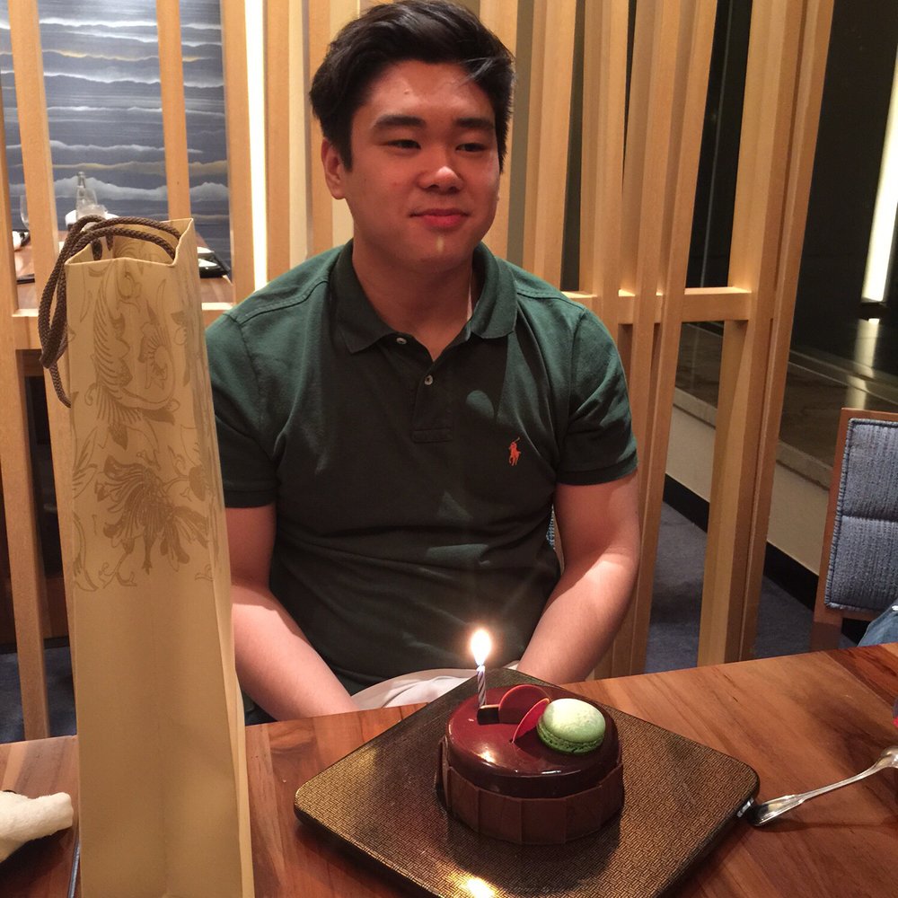 Inagiku - Birthday boy with his complimentary cake - Japanese Near Me - Makati, NCR