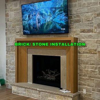 HANG PROS - Stone Install - TV Mounting Near Me HANG PROS - Stone Install - TV Mounting Near Me