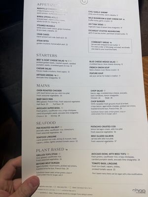 Menu photo 2 Chop Steakhouse & Bar Etobicoke, ON Menu photo 2 Chop Steakhouse & Bar Etobicoke, ON