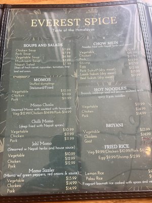 Menu photo 2 Everest Spice Harrisburg, PA