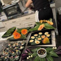 Above and Beyond Catering - Passed Apps for a small catered holiday party