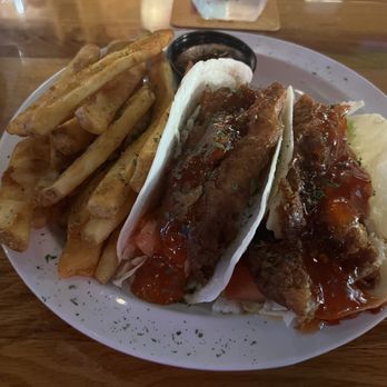 Baraboo's on Main - Fish Tacos w/ fries - Pubs Near Me - Dubuque, Iowa