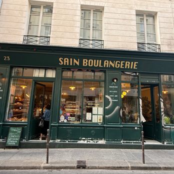 SAIN Boulangerie - Enter thru the correct door. Left: counter and takeout. Right: Full service breakfast/cafe service. - Bakeries Near Me - Paris, 75 SAIN Boulangerie - Enter thru the correct door. Left: counter and takeout. Right: Full service breakfast/cafe service. - Bakeries Near Me - Paris, 75