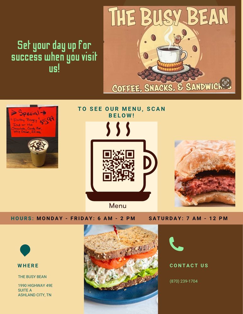 The Busy Bean Logo