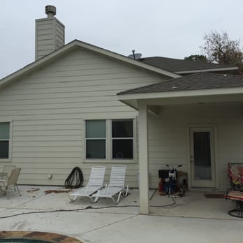 Thompson Home Services - 10 x 30 Ft. Rear Patio Extension (Before) - General Contractors Near Me - Deer Park, Texas