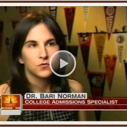 Expert Admissions - Bari being interviewed by the Today Show