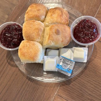 Mrs. Knott’s Chicken Dinner Restaurant - Biscuits with butter and jam. - Cocktail Bars Near Me - Buena Park, California Mrs. Knott’s Chicken Dinner Restaurant - Biscuits with butter and jam. - Cocktail Bars Near Me - Buena Park, California