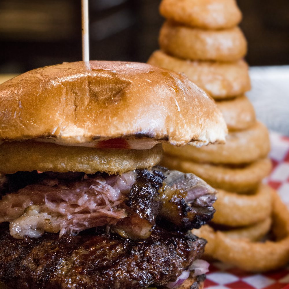 Pig Out Bbq - The Pig Out Burger - one of the best burgers around! - Barbeque Near Me - Pickering, Ontario