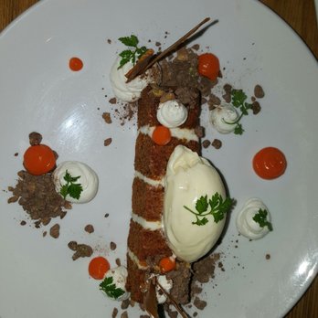 Trust - Carrot Cake with whipped goat cheese - New American Near Me - San Diego, California Trust - Carrot Cake with whipped goat cheese - New American Near Me - San Diego, California