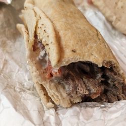 Beef shawarma wrap