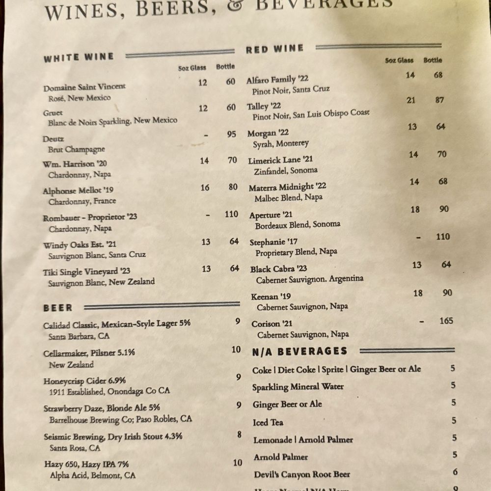 Timber & Salt - Drinks Menu, Dec 2025 - Cocktail Bars Near Me - Redwood City, California Timber & Salt - Drinks Menu, Dec 2025 - Cocktail Bars Near Me - Redwood City, California