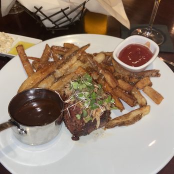Amelia's - Filet Mignon 8oz with Truffle Fries - Bars Near Me - Stoughton, Massachusetts Amelia's - Filet Mignon 8oz with Truffle Fries - Bars Near Me - Stoughton, Massachusetts