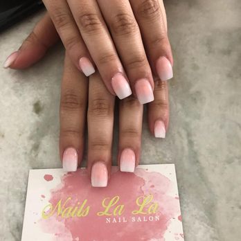 Nails La La - Weird lighting but amazing long lasting ombre nails! - Nail Salons Near Me - Tallahassee, Florida