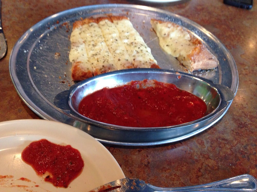 Original breadsticks with cheese and marinara dipping sauce Yelp