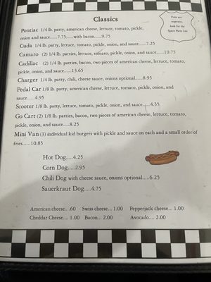 Menu photo 3 Johnny's Drive Inn & Diner Winston, OR