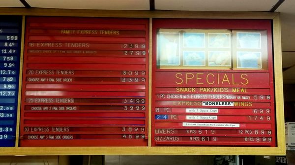 Menu photo 4 Chicken Express Seymour, TX