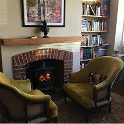 Dan Crawford - CBT Therapy - Clinic room recently renovated for your comfort with a roaring fire, luxury seating and a hot drinks machine.