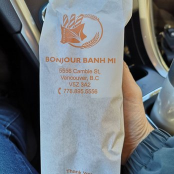 Bonjour Banh Mi - Packaging - Vietnamese Near Me - Vancouver, British Columbia