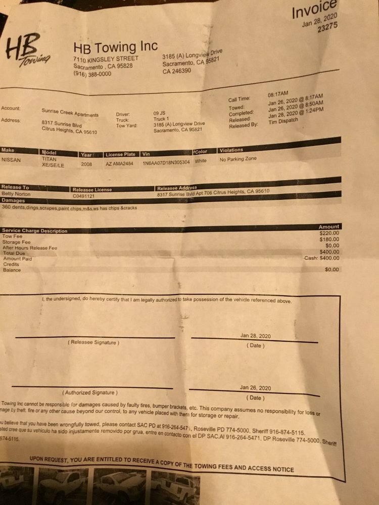HB TOWING 62 Reviews 7110 Kingsley St, Sacramento, California