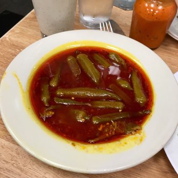 Flame Kabob - Okra stew -- very tasty though a bit skimpy for nine dollars - Persian/Iranian Near Me - Raleigh, North Carolina