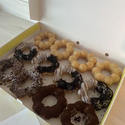 Cinnamel, Oreo,tiramisu. And nesquik donuts today! Cinnamel, Oreo,tiramisu. And nesquik donuts today!