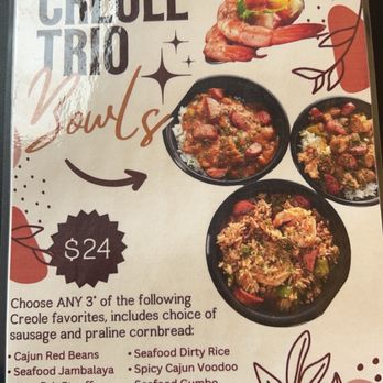 Cajun Breakfast Joint - Creole Trio Menu - Breakfast & Brunch Near Me - Phoenix, Arizona