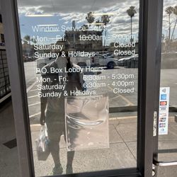 US Post Office - Hours of the post office