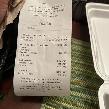 Brgr Stop - American Near Me - Fort Lauderdale, Florida
