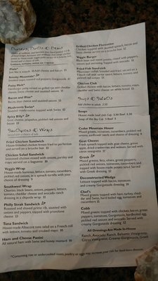 Menu photo 6 Cedar Mountain Cafe Cedar Mountain, NC
