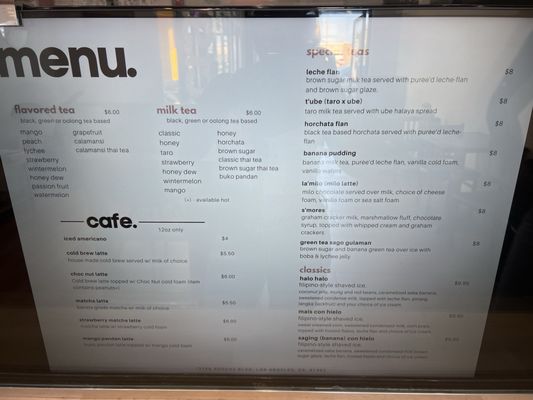 Menu photo 5 Craft Tea House Panorama, CA
