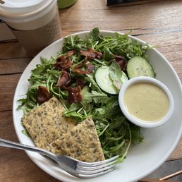Simple salad with bacon Simple salad with bacon