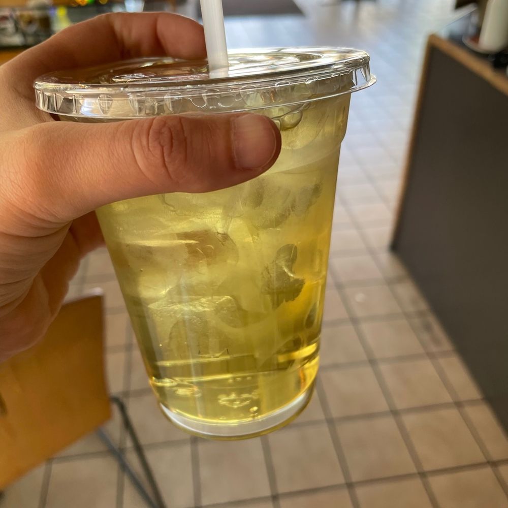 Spring cherry iced green tea Spring cherry iced green tea