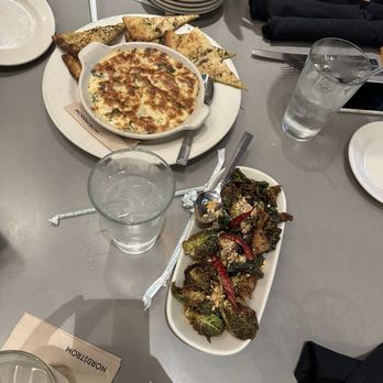 Bazille - Artichoke Spinach Dip Kung Pao Brussels Sprouts - New American Near Me - San Diego, California Bazille - Artichoke Spinach Dip Kung Pao Brussels Sprouts - New American Near Me - San Diego, California