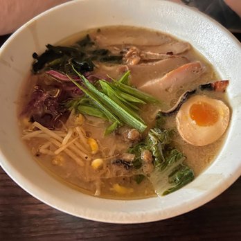 Tori - Miso Ramen (Red Miso, Chicken, Soft Boiled Egg, Seaweed, Bok Choy, Butter, Vegetables) - Ramen Near Me - Saint Paul, Minnesota