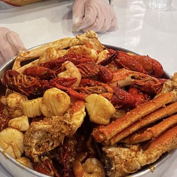 Crab N Spice - Here is what you get for 4 people for AYCE - Seafood Near Me - Corona, California